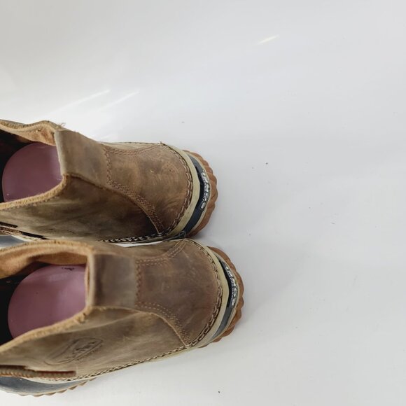 Sorel Women's Brown Out 'N About Leather Waterproof Ankle Duck Boot Size US 8 - Picture 4 of 7